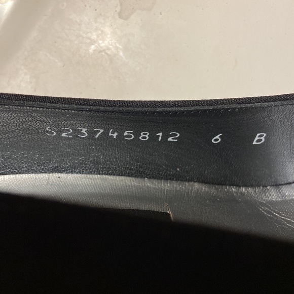 Stuart Weitzman Pump Women's 6 B Black Fabric Embellish Slip On Block Heel Spain - Picture 8 of 8